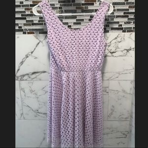 Francesca’s lavender dress